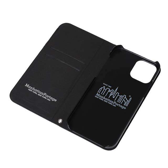 【iPhone12/12 Pro ケース】PU Leather Book Type Case (BLACK)サブ画像