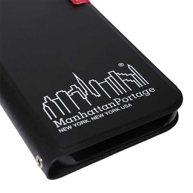 【iPhone12/12 Pro ケース】PU Leather Book Type Case (BLACK)サブ画像