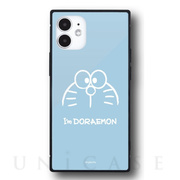 【iPhone12 mini ケース】I’m Doraemon スクエアガラスケース (フェイス)