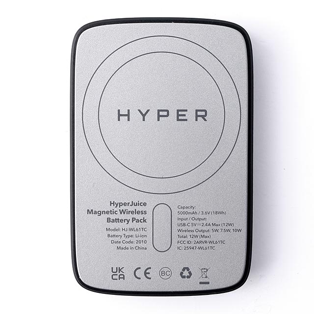 HyperJuice マグネット式ワイヤレスモバイルバッテリーサブ画像