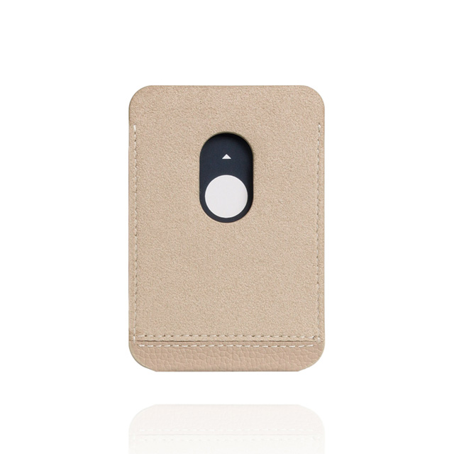 【iPhone】MagSafe対応 Full Grain Leather カードケース (ライトクリーム)サブ画像