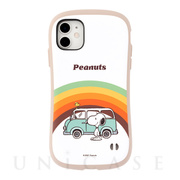 【iPhone11 ケース】PEANUTS iFace First Class Cafeケース (レインボー)