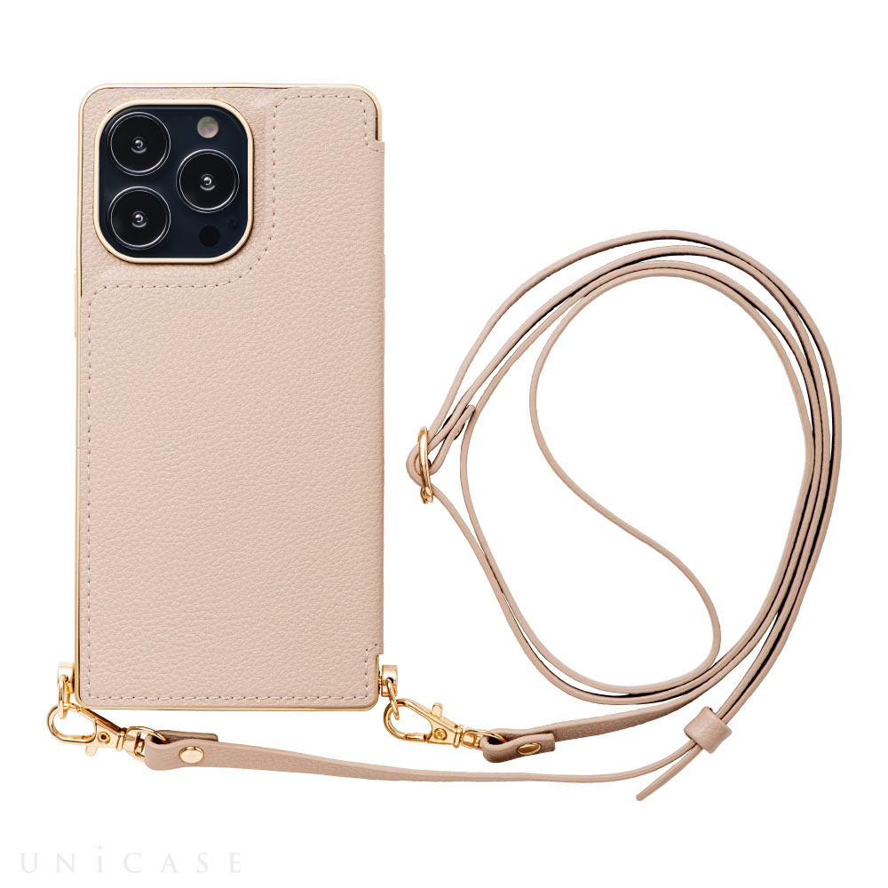 【iPhone13 Pro ケース】Cross Body Case for iPhone13 Pro (beige)