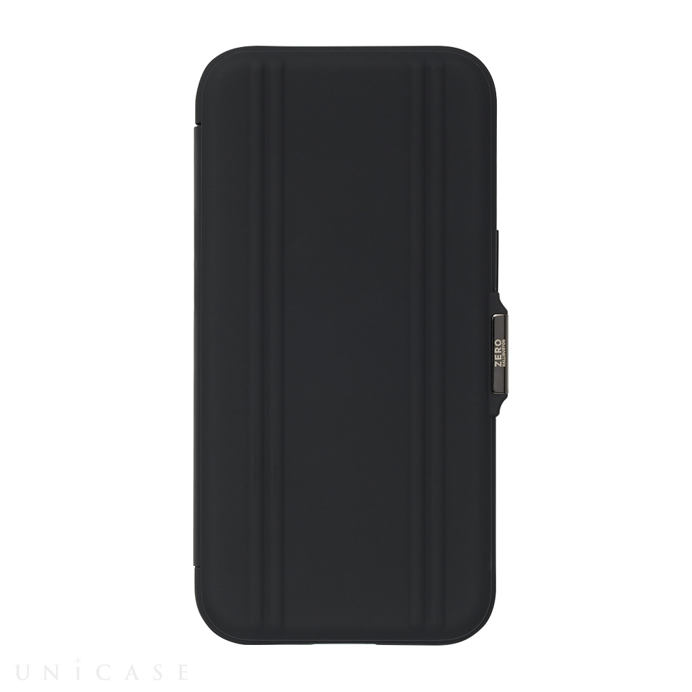 【iPhone13 ケース】ZERO HALLIBURTON Hybrid Shockproof Flip Case for iPhone13 (Black)