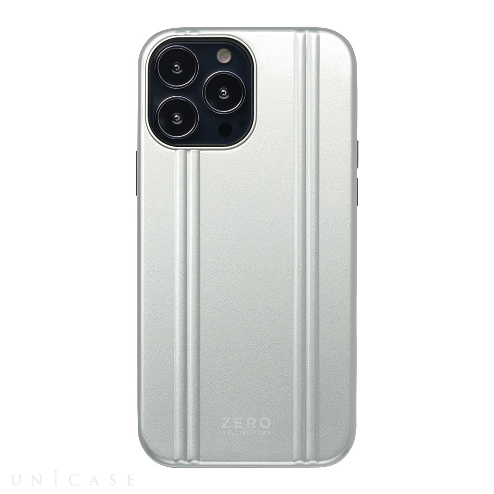 【iPhone13 Pro Max ケース】ZERO HALLIBURTON Hybrid Shockproof Case for iPhone13 Pro Max (Silver)