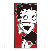 【iPhoneSE(第3/2世代)/8/7 ケース】Betty Boop ガラスケース (RED KISS)