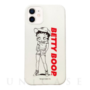【iPhone12/12 Pro ケース】Betty Boop シリコンケース ホワイト (Boyish)