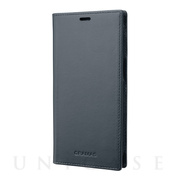 【iPhone13 ケース】Italian Genuine Leather Book Case (Navy)