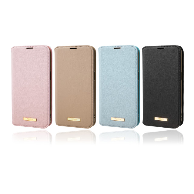 【iPhone13 Pro ケース】“Shrink” PU Leather Book Case (Greige)サブ画像