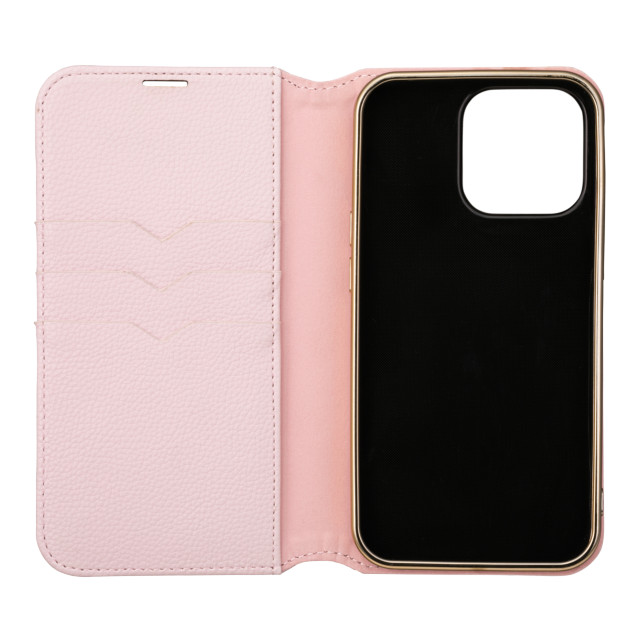 【iPhone13 Pro ケース】“Shrink” PU Leather Book Case (Pink)サブ画像