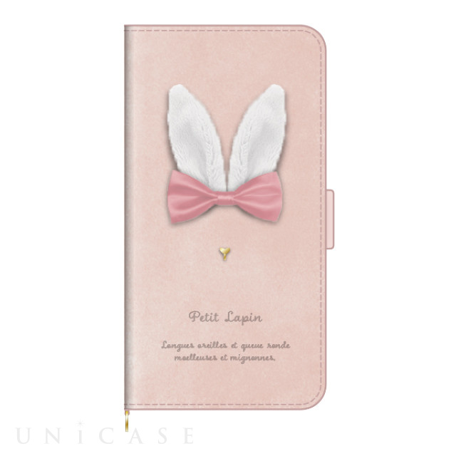 【iPhone13 ケース】手帳型ケース Petit Lapin (Pink)