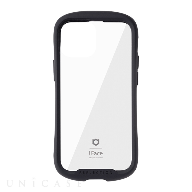 【iPhone13 mini ケース】iFace Reflection強化ガラスクリアケース (ブラック)