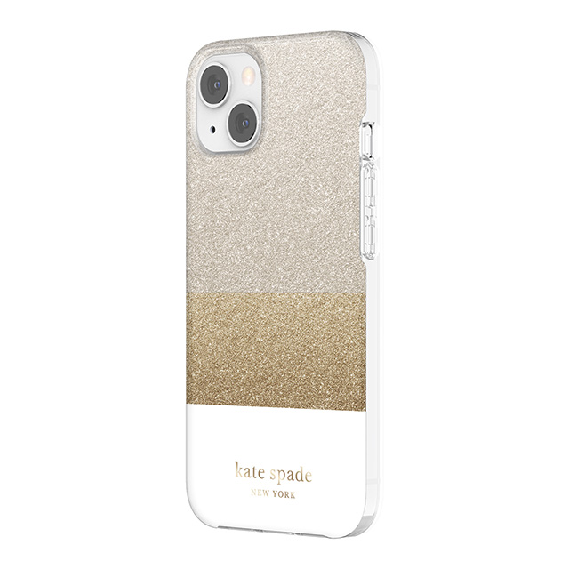 【iPhone13 ケース】Protective Hardshell Case (Glitter Block White/Silver Glitter/Gold Glitter/White)サブ画像