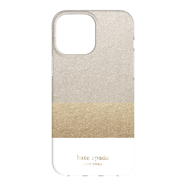 【iPhone13 Pro Max ケース】Protective Hardshell Case (Glitter Block White/Silver Glitter/Gold Glitter/White)サブ画像