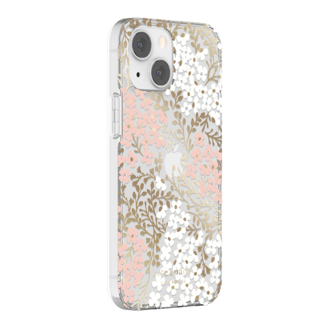 【iPhone13 mini ケース】Protective Hardshell Case (Multi Floral/Blush/White/Gold Foil/Gems/Clear)サブ画像