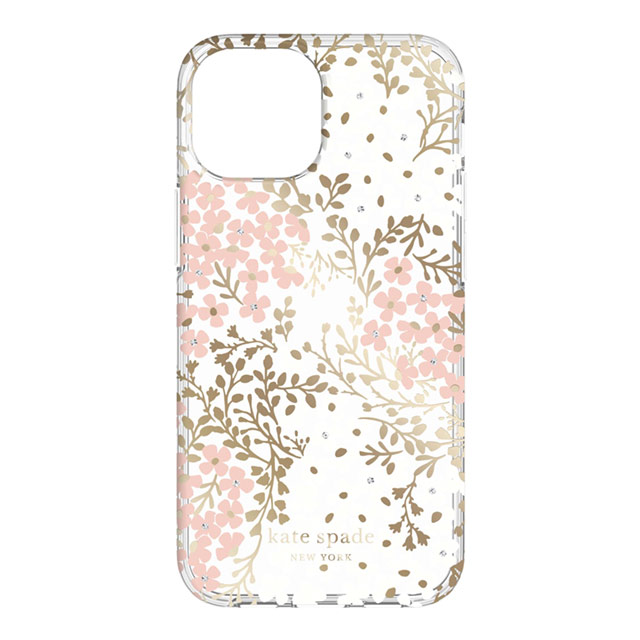 【iPhone13 mini ケース】Protective Hardshell Case (Multi Floral/Blush/White/Gold Foil/Gems/Clear)サブ画像
