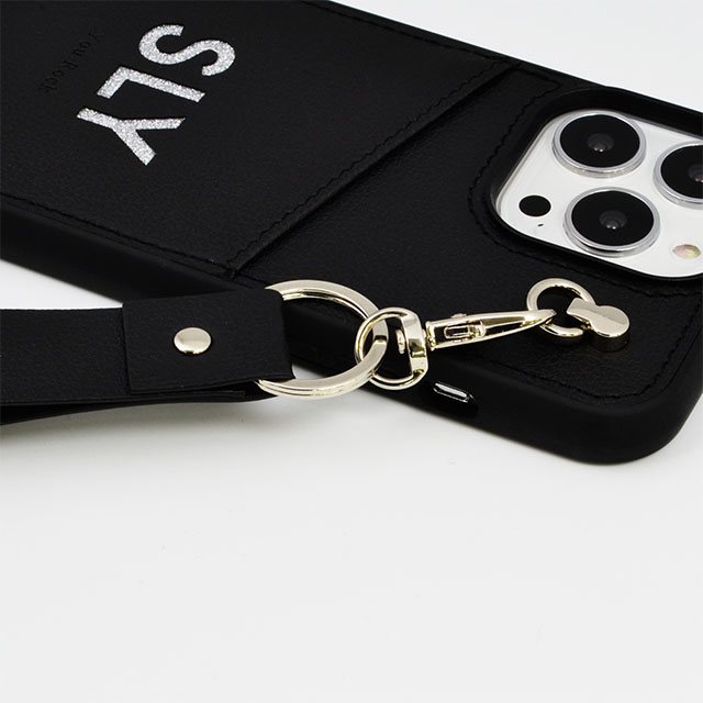 【iPhone13/13 Pro ケース】SLY Die cutting_Case face (black)サブ画像