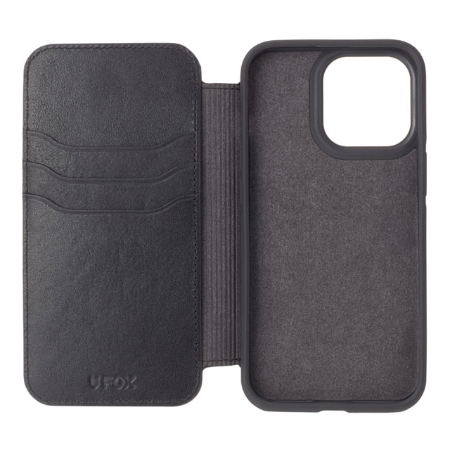 【iPhone13 Pro Max ケース】Folio Case Aging Leather (Black)サブ画像