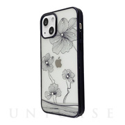 【iPhone13 ケース】Crystal Flora  Series case (black)