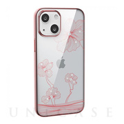 【iPhone13 ケース】Crystal Flora  Series case (gold)