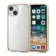 【iPhone13 mini ケース】ハイブリッドケース/TOUGH SLIM LITE/フレームカラー/背面ガラス (アイボリー)