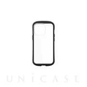 【iPhone13 Pro ケース】[GLASSICA Round] 耐衝撃 背面ガラスケース (ブラック)