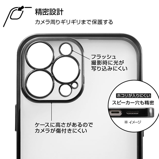 【iPhone13 Pro Max ケース】Perfect Fit メタリックケース (ブルー)サブ画像