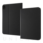 【iPad mini(8.3inch)(第6世代) ケース】レザーケース スタンド機能付き (ブラック)