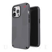 【iPhone13 Pro ケース】Presidio2 Grip Graphite Grey (Black/Bold Red)