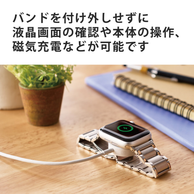 【Apple Watch バンド 41/40/38mm】バンド/プレミアムステンレス/3連タイプ (シルバー) for Apple Watch SE(第2/1世代)/Series8/7/6/5/4/3/2/1サブ画像