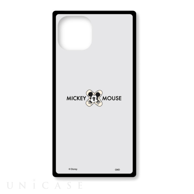 【iPhone13 ケース】ディズニーキャラクター スクエアガラスケース (ミッキーマウス)