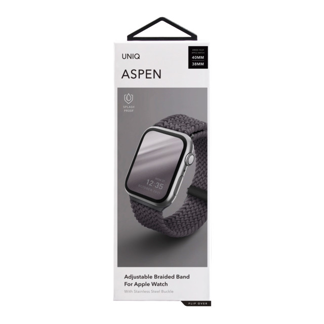 【Apple Watch バンド 41/40/38mm】ASPEN Apple Watch 編組ストラップ (GRANITE GREY) for Apple Watch SE(第2/1世代)/Series9/8/7/6/5/4/3/2/1サブ画像