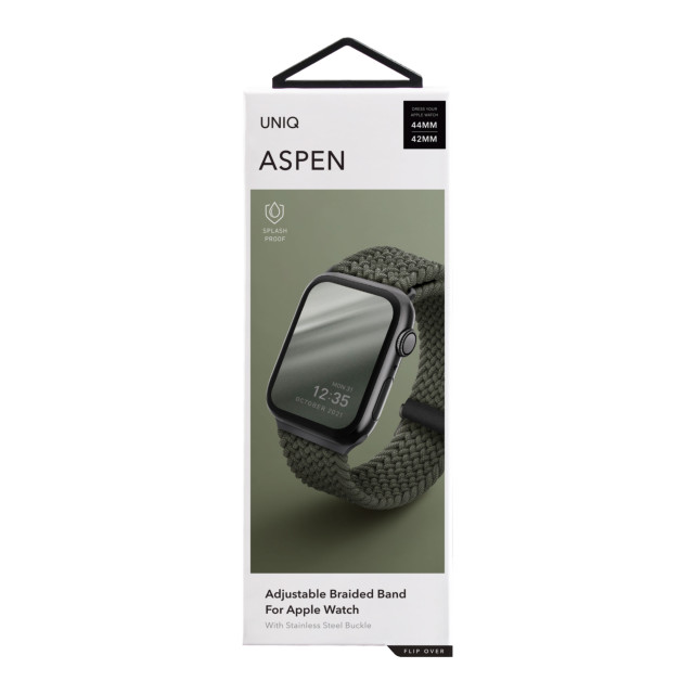 【Apple Watch バンド 45/44/42mm】ASPEN Apple Watch 編組ストラップ (CYPRESS GREEN) for Apple Watch SE(第2/1世代)/Series9/8/7/6/5/4/3/2/1サブ画像