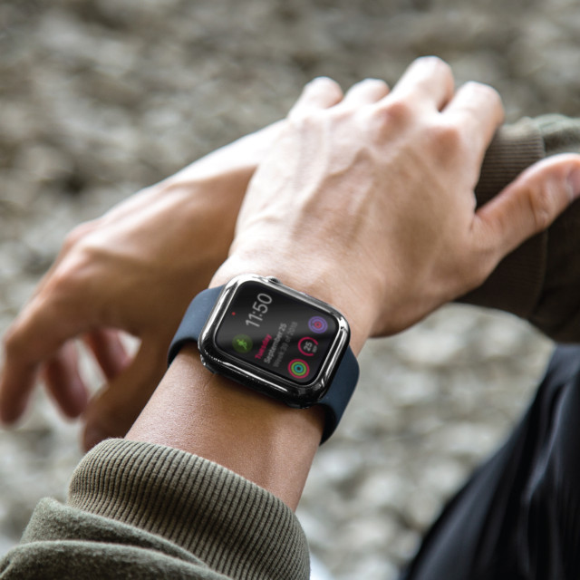 【Apple Watch ケース 44mm】GARDE ハイブリッドクリアケース (画面・側面 両保護性能) - SMOKED (TINTED GREY) for Apple Watch SE(第2/1世代)/Series6/5/4サブ画像