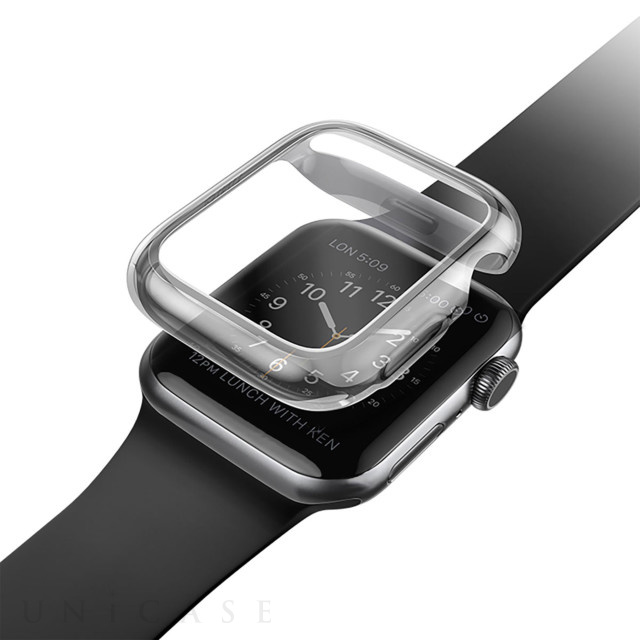 【Apple Watch ケース 44mm】GARDE ハイブリッドクリアケース (画面・側面 両保護性能) - SMOKED (TINTED GREY) for Apple Watch SE(第2/1世代)/Series6/5/4