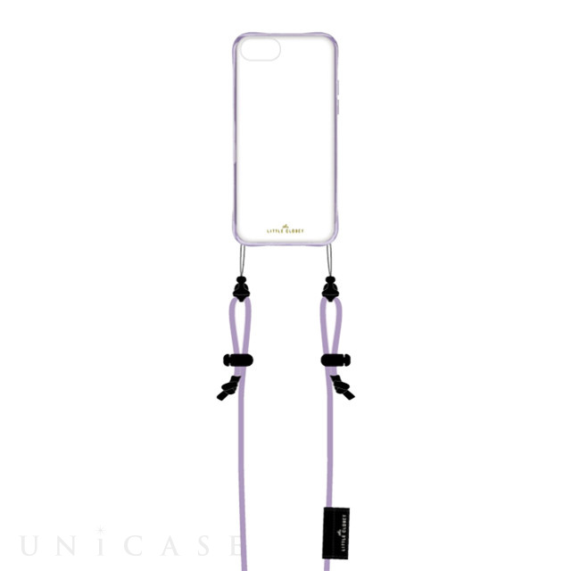 【iPhoneSE(第3/2世代)/8/7/6s/6 ケース】LITTLE CLOSET Strap iPhone case (METALLIC LAV)