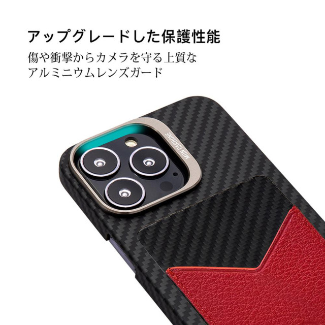 【iPhone13 Pro Max ケース】HOVERSKIN Italian NAPA Leather Case (Scarlet Red)サブ画像