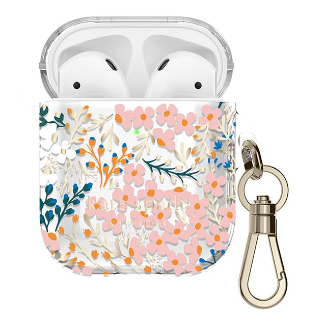 【AirPods(第2/1世代) ケース】Protective AirPods Case (Multi Floral/Rose/Pacific Green/Clear/Gold Foil Logo)サブ画像