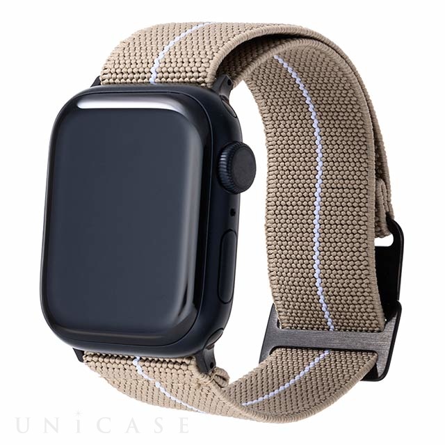 【Apple Watch バンド 49/45/44/42mm】”MARINE NATIONALE” STRAP (Tan/White) for Apple Watch Ultra2/SE(第2/1世代)/Series9/8/7/6/5/4/3/2/1