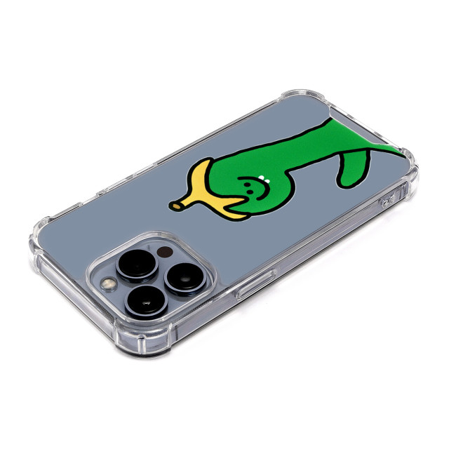 【iPhone13 Pro ケース】ハイブリッドクリアケース (Green Olly with バナナ)サブ画像
