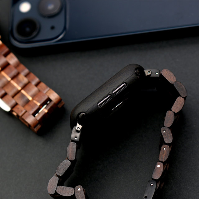 【Apple Watch ケース 44mm】ハードケース (黒檀調パターン) for Apple Watch SE(第2/1世代)/Series6/5/4サブ画像