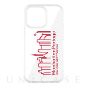 【iPhone13 Pro ケース】Hybrid Clear Case (RED)