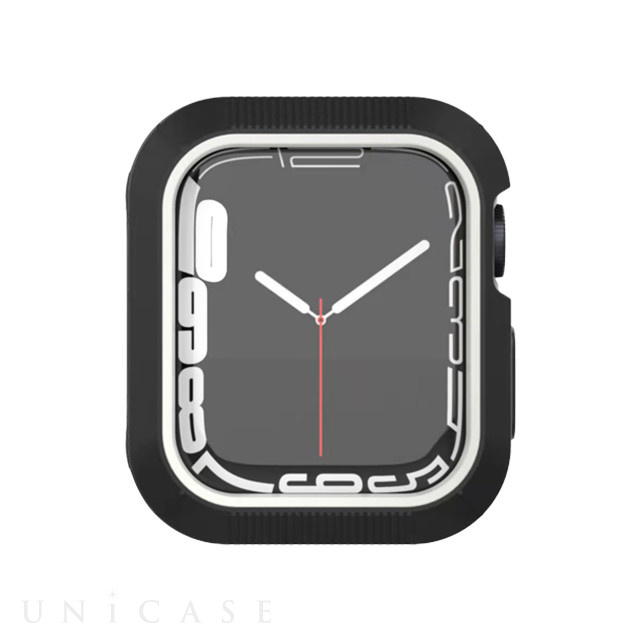 【Apple Watch ケース 41mm】ツートンケース (ブラック×ホワイト) for Apple Watch Series9/8/7