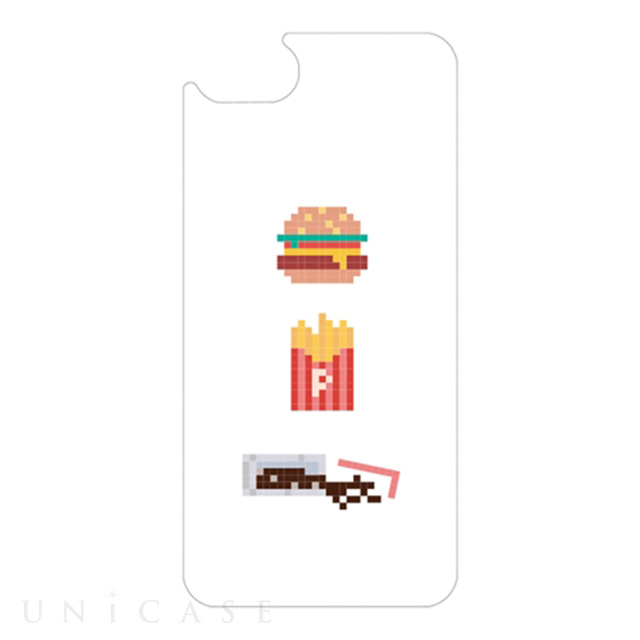 LITTLE CLOSET iPhoneSE(第3/2世代)/8/7/6s/6 着せ替えフィルム (3-pixel burger)