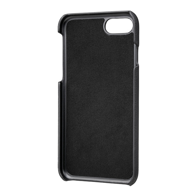 【iPhoneSE(第3/2世代)/8/7/6s/6 ケース】“Shrink” PU Leather Shell Case (Black)サブ画像