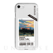 【iPhoneSE(第3/2世代)/8/7 ケース】ソフトクリアケース (Sunset,Canoe Lake)