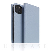 【iPhone13 mini ケース】Full Grain Leather Case (パウダーブルー)