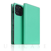 【iPhone13 Pro ケース】Neon Full Grain Leather Case (ティール)