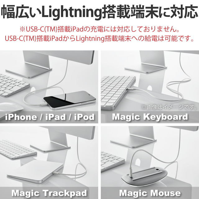 USB-C to Lightningケーブル (スタンダード) (シルバー)サブ画像