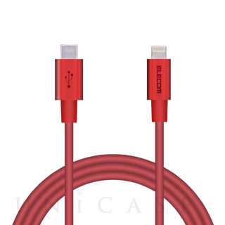 USB-C to Lightningケーブル (耐久仕様) (1.0m レッド)